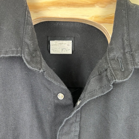 Dickies men’s black snap front shirt size large - Picture 8 of 8